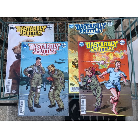 DASTARDLY & MUTTLEY #1, #1 VARIANT, #2, and #2 VARIANT. ©2017 DC Comics, High Gr - Picture 1 of 5